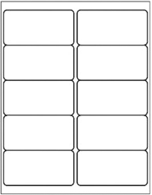 10 Up - Shipping Address Labels - 2" x 4" - 2000 Labels