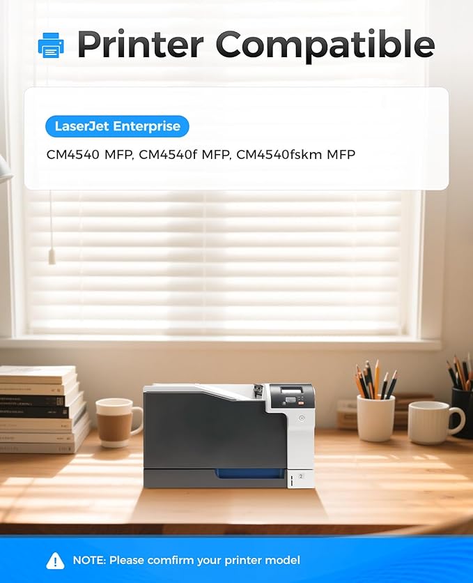 646X 646A Toner Cartridge Set 4-Pack High Yield Replacement for 646X 646A CE264X CF031A CF032A CF033A Compatible with HP Color Laserjet Enterprise CM4540 MFP CM4540f MFP CM4540fskm Printer Ink Copier