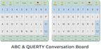 Adult Communication Board - Non-Slip, Portable Letter Chart for Non-Verbal, Stroke Recovery, Effective Visual Aids for Non-Speaking Patients, Pain Scale, QWERTY or ABC (QWERTY)