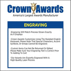 Crown Awards Emerald Crystal Clock – Personalized Jade‑Tone Desk Clock with Custom Engraving – Elegant Gift & Recognition Award Timepiece