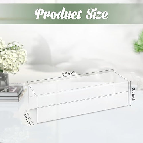 20 Pieces 2.25 Inch Cubicle Name Plate Holders Cubicle Name Tags Clear Cubicle Name Sign Bulk for Office Home Classroom Library 8.5 x 2.5 x 2.4 Inch