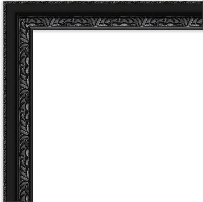 Amanti Art Black Framed Magnetic Board 24x36 Large Vision Board for use with Magnets, 100% Metal Sheet to Display Items as Office Decor or for Home Organization in mudroom, Kitchen or Kids Room