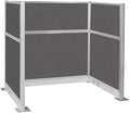 Versare Pre-Configured Hush Panel Electric Cubicle | Workstation Divider Walls | Cubicle Privacy Panels | Office Partition Walls