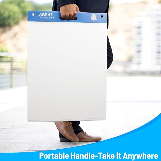 2-Pack Tabletop Sticky Easel Pad and Dry Erase Board 2 in 1, 20 x 23 inches, 20 Sheets/Pad, Portable Easel Stands for Teachers, Ideal for Training, Presentation, Meetings, Kids Doodling