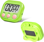 48 Pcs Digital Kitchen Timer Bulk, Small Magnetic Backing Stand Timer, Large Digits Egg Timers LCD Display Loud Alarm Stopwatch Timers Classroom Count up Countdown Timers for Office Cooking