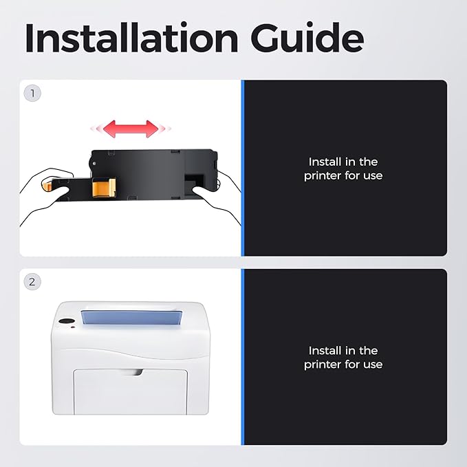 6022 6027 Toner Cartridge Set 4-Pack Replacement for Xerox 106R02759 106R02756 106R02757 106R02758 Compatible with Xerox Phaser 6020 6022 WorkCentre 6025 6027 Color Printer Black Cyan Magenta Yellow