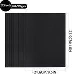 Black Cardstock - 8.5'' x 11'' 92lb Cover Card Stock Heavyweight Paper Perfect for Scrapbooking, Crafts, Business Cards 25 Sheets 250g UAP13BK