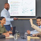 XIWODE 24x36 Inch Magnetic Dry Erase Whiteboard，Black Aluminum Frame Wall-Mounted for Home School Office Conference Room