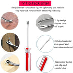 2pcs Upholstery Staple Remover Tool with Nail Puller Pliers Tack Puller Staple Puller, Nail Remover Tool for Furniture Floor Carpet Wall Wooden Case Photo Frame