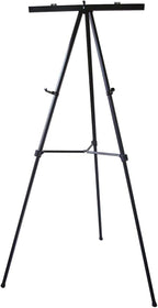 Pack of 10-Lightweight Aluminum Flip-Chart Presentation Easel, Black (10 Pack)