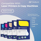TerraSlate Waterproof Paper, Rip-Proof Colored Paper, Yellow, 25 Sheets, 8 Mil (80lb Cover), 8.5" x 11", Laser Printer and Copy Machine Compatible