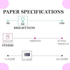 Print It - Vellum Bristol Colored Cardstock Cover Paper, 67 Lb, 8.5" X 11”, Heavyweight Colored Cardstock for Crafts, School, Invitations, And Office Use - Decoration Drawing 250/Case-Lavender
