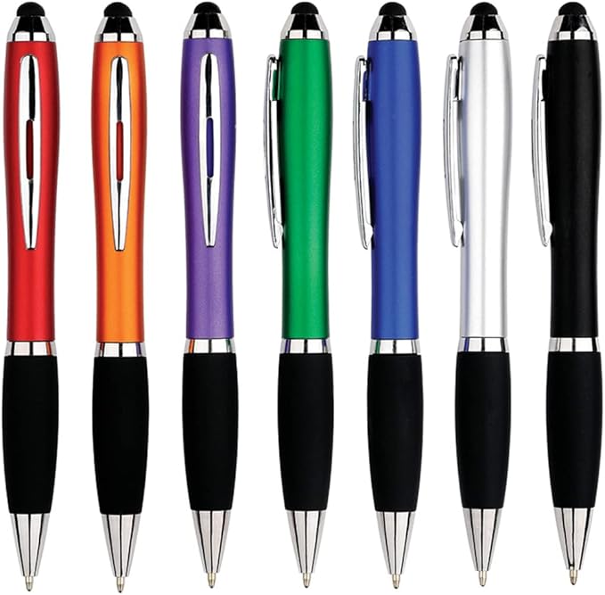 HEYZARDA Personalized Pens with Name Text Icon Logo Engraved for Business Office Custom Ballpoint Pen 50 100 Pcs Optional, Green