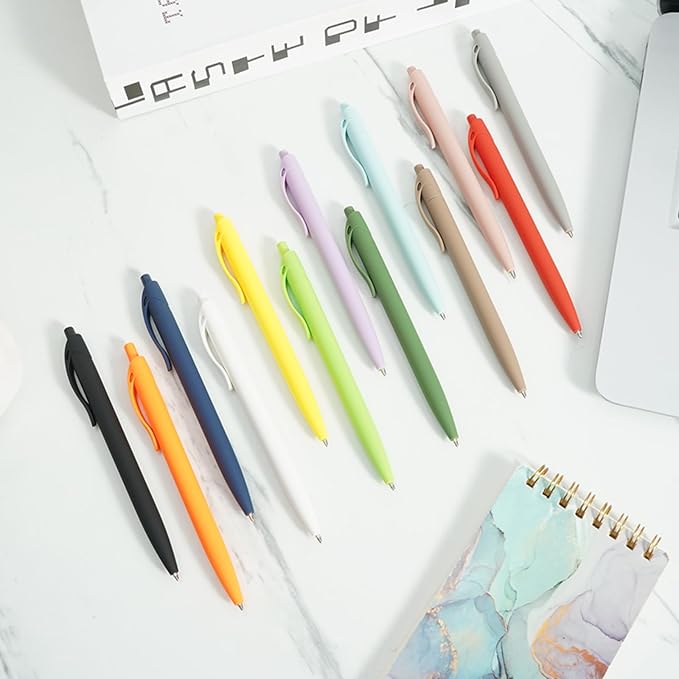 BallPoint Pens, 100 Pack (BLACK Ink),Bulk Pens, Brown Barrel,Click Pens for Office Home and School, Retractable Ballpoint Pens, Medium Point, 1.00MM (Brown)