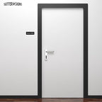 Break Room Sign, Durable ABS Plastic with Full Adhesive Backing, Sign for Door or Wall, 2x6"