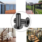 CKE 150 Pack T316 Stainless Steel Black Protector Sleeves for 1/8" 5/32" or 3/16" Cable Deck Stair Railing Kit System, Black Cable Railing Protective Sleeves for Wood Posts, DIY Balustrade, BCR01-3/16
