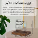 Respiratory Therapist Gifts, Thank You Appreciation Gifts for RTs Week Graduation Birthday Christmas Pulmonary Care Professionals Office Desk Decor Decorative Signs Plaque PA020