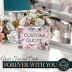 Custom Acrylic Sign Personalized, Custom Desk Name Plate, 18 Styles, (4"x6"), With Gift Box, USA Made by Acryluxe. (Glowing)