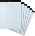 Amazon Basics Quad Ruled Graph Paper Pad, 600 Sheets, 6-Pack (100 Sheets Each), White, Letter Size 8.5 x 11 in