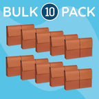 Blue Summit Accordion File Wallet with Flap and Cord Closure, Legal Size, 3” Expansion – 10 Pack