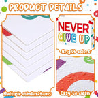 Honoson 24 Pcs Bulk Inspirational Privacy Folders for Students Cardboard Test Privacy Boards Motivational Words Desk Dividers Shield for Classroom School Study Supplies, 6 Styles (Gorgeous)