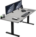 VIVO Electric 60 x 30 in Standing Desk, Memory Height Adjustment, 1B Series, Holds 220 lbs, Dark Gray Top Black Frame, DESK-KIT-1B6G-30
