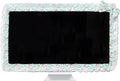 Kingshion 24-inch Cute Lace Fabric Monitor Cover with Elastic Pen Pocket & Bow-knot Design, Dust Protector for Computer/TV/LCD Screens- Green