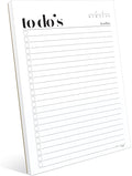HADIGU To Do List Notepad A5 Size (8.3"x5.8") Premium Thick Paper With Cardboard Back Support, Undated Daily Planner Notepad, Daily To Do List Notebook, Ruled Pages, Checkboxes, Deadline Column.