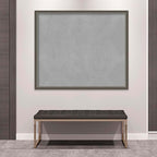Amanti Art Silver Framed Magnetic Board 43x51 Oversize Vision Board for use with Magnets, 100% Metal Sheet to Display Items as Office Decor or for Home Organization in mudroom, Kitchen or Kids Room