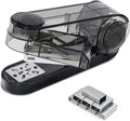 Temiary Swing-Arm Swivel Stapler with 400 Staples, 360 Degree Rotate Desktop Staplers for Booklet or Book Binding, 25 Sheet Capacity for Desk Classroom Office Supplies (Black)