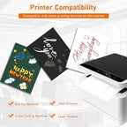 100 Sheets White Cardstock 8.5 x 11 Printer Paper, 75lb Heavyweight Certificate Paper Card Stock for Wedding, School Crafting, Memus, Making Cards, Business Cards, Invitations
