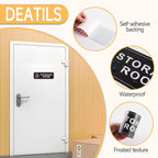 Storage Room Door Sign for Business and Home, Self-Adhesive Durable Modern Storage Room Sticker, Authorized Personnel Only Signs for Industry, Hospital, Restaurants, Private Area