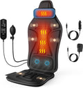 Back Massager with Heat for Chair, Massage Chair Pad with Neck Support, Waist Cooling & Vibration, Seat Massager for Seniors, Office Workers & Family, Fatigue & Pain Relief in Office, Home & Travel