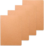 miikoul 4 Pack A5 Kraft Paper Notebook Lined Journal Bulk, 8.3 X 5.5 Inch, 60 Pages/30 Sheets, 80gsm, Travel Notebook Notepad for Adult, Students, Gift, Office, Back to School Supplies