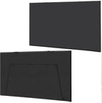 Under Desk Privacy Panel 39 in. Wide Modesty Panel For Desk - 17 in. Tall Black Faux Leather Desk Skirt for Office Desk with Cable Management Net, Perfect for 40 in. Work Station