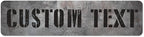 Custom Sign, Custom Street Sign, 11 Font Colors, 13 Font Styles, 4 Hole Options, 22 Sizes, 8x32 Inches, Rust Free DiBound, Fade Resistant, Made in USA by My Sign Center (Grunge Metal)