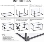 KOKOIN Magnetic Side Open Transparent Plastic Storage Shoe Box Clear Shoe Display Case Sneaker Shoe Storage Box Display Box Shoe Container Clear Closet Shelf Shoe Organizer (Black 8PC)