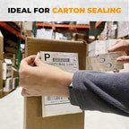 WOD CST22CC Crystal Clear See-Through Packing Tape – 1/2 inch x 110 yds. for Carton Sealing Mailing, Shipping, and Protection, Label Covering, Lamination, and Outdoor Uses.