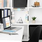 DOLLAR BOSS Monitor Memo Boards for Computers 3 Pcs Office Desk Accessories 11" x 3.1" Transparent Acrylic Monitor Side Panel Multifunction Message Board Screen Note Holder for Office Home Work Desk