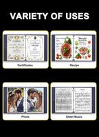 Sheet Protectors 8.5 x11 Inch, 100 Pack Page Protectors for 3 Ring Binder, Top Loading Plastic Sleeves with Reinforced 3-Hole Punch for Binders, Letter Size, for Documents and Photos, Office Supplies.
