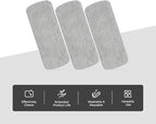 CLICK CLEAN 6-Pack Replaceable Felt Pads, Magnetic Whiteboard Eraser Felt Pads, Designed for Click Clean Replaceable Dry Erase Board Eraser, Intended for Classroom, Home and Office Use