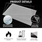 Roowest 3 Pcs 24'' x 36'', 1/8 Inch Thick Clear Acrylic Sheet Panels Transparent Cast Sheet Plastic Panels with Protective Film Cut to Size Cast Acrylic Board for Craft DIY Projects