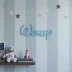 Personalized Wooden Name Sign Custom Wood Nursery Kids Room Wall Decor Plaque