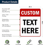 Custom Sign, Custom Sign for Business, Indoor/Outdoor use. 36x48 Inches, Rust Free DiBound, Fade Resistant, Made in USA by My Sign Center (Header)