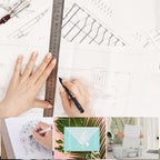 100 PCS 11x17 Inch Translucent Vellum Paper 60 GSM Drafting Vellum Tracing Paper Sheets White Translucent Invitation Paper for Drawing Sketching Wedding Architecture Building Ink (Can't Print)