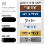 Custom Wall or Door Sign, Personalized Buble Plaque Engraved Message For Bussiness, Property And Home Indoor/Outdoor, 4x12 Inches, Made in USA by Sigo Signs