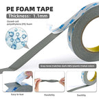 Double Sided Foam Tape 0.75in×20Ft 2 Pack, Heavy Duty Mounting Tape Made of 3M PE Foam for LED Strips, Signs, Home Decor, Waterproof Adhesive for Plastic, Metal, Glass, Indoor & Outdoor Use