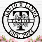 Personalized Christmas Gifts 2025 Best Housewarming Gifts Custom Metal Wedding Anniversary Sign Custom Metal Sign Wedding Gifts Personalized Family Name Signs Monogram Wall Décor