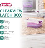 Sterilite 24-Pack ClearView Latch Box, Stackable Storage Organizer Bins for Home, 15 Quart