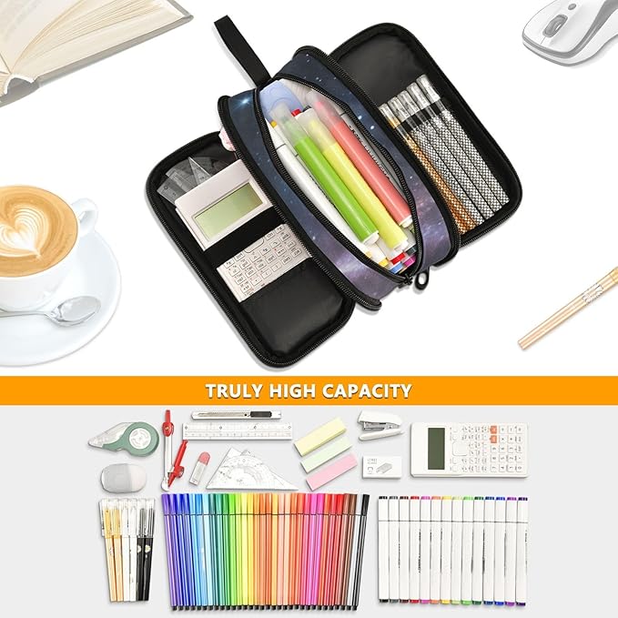 BOENLE Dinosaurs Roar Pencil Case Box Boys Girls Large Pencil Pouch with Zipper Compartments Big Capacity Stationery Pen Bag Organizer for Kids Teens Adults School